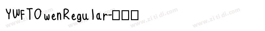 YWFTOwen Regular字体转换